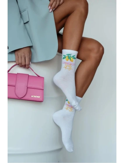 Dámské ponožky LIMONCELLO – bílé Dámské ponožky LIMONCELLO – bílé