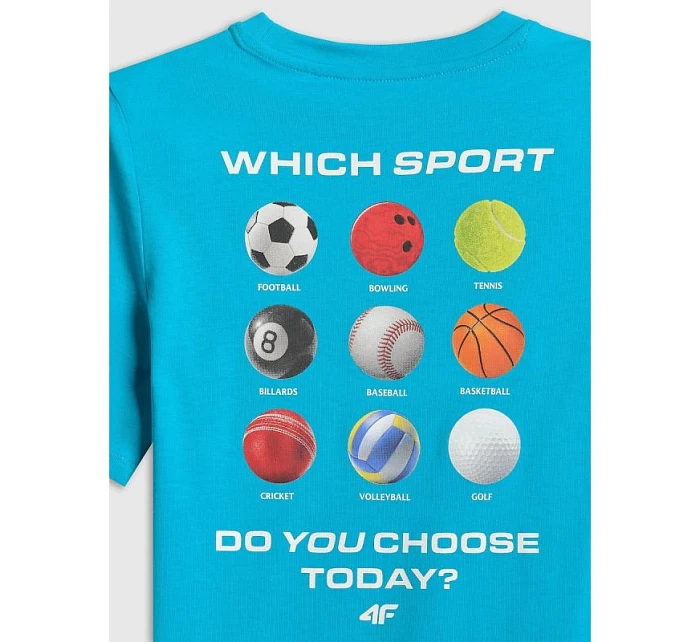 Tshirt regular z nadrukiem 4F model 22086911 - Hikvision Tshirt regular z nadrukiem 4F model 22086911 - Hikvision