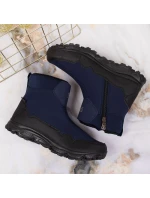 Zimní sněhové boty nepromokavé tmavě modré DK Zimní sněhové boty nepromokavé tmavě modré DK