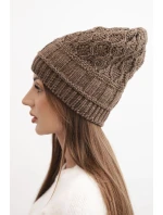 Čepice s fleece Marta K231 mocca