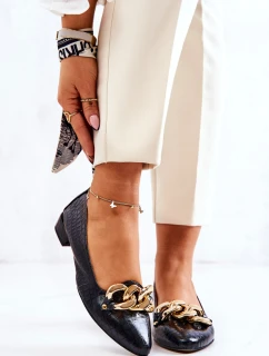 Kožené lodičky z kůže Černe model 21572557 - Boto