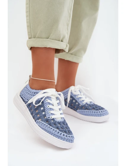 Kožené dámské polobotky D&A GR61-5951 modré