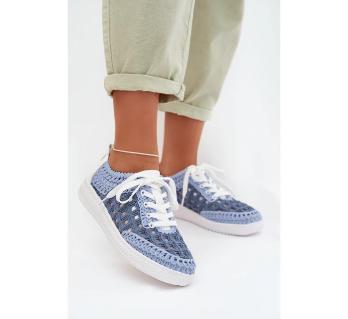 Kožené dámské polobotky D&A GR61-5951 modré