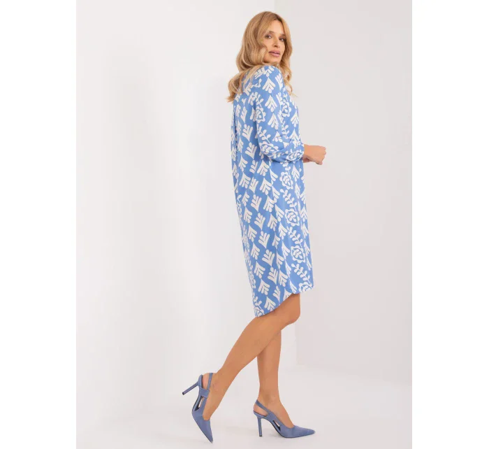 Šaty D73771M30427A světle modré
