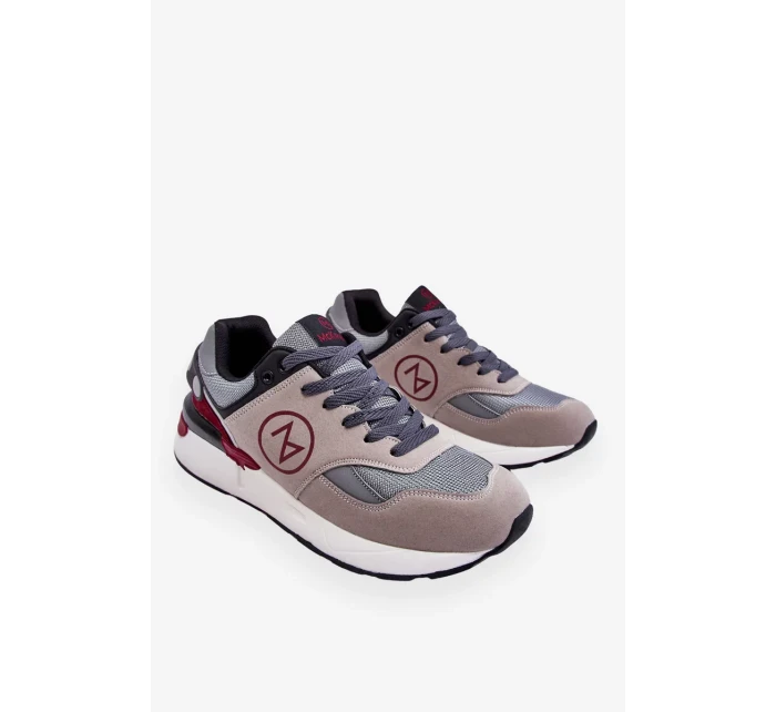 Pánská šněrovací sportovní obuv šedá a černá Stephen Pánská šněrovací sportovní obuv šedá a černá Stephen