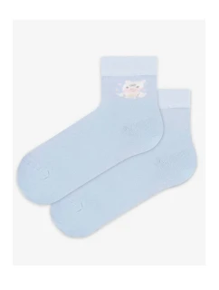 TENKÉ PONOŽKY BARVA 6-11 LET DÍVKY LEVANDULOVÁ 30-32