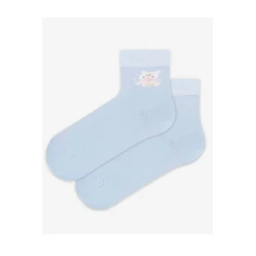 TENKÉ PONOŽKY BARVA 6-11 LET DÍVKY LEVANDULOVÁ 30-32