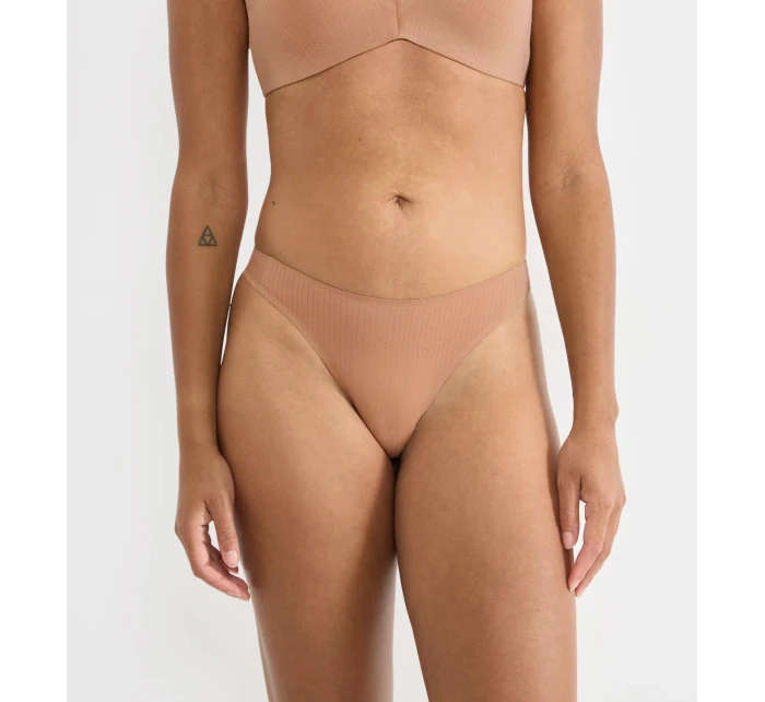 Dámská tanga ZERO Feel Pure String - NOSTALGIC BROWN - béžové 00CM - SLOGGI Dámská tanga ZERO Feel Pure String - NOSTALGIC BROWN - béžové 00CM - SLOGGI