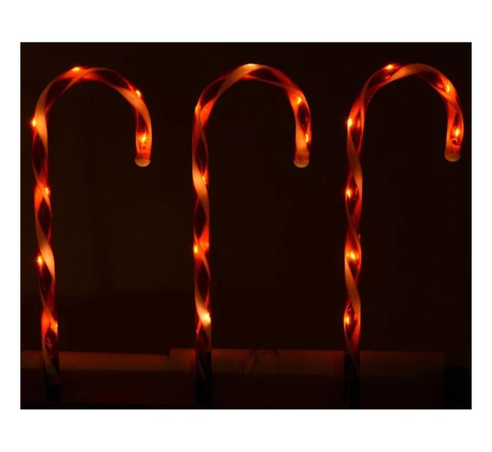 VENKOVNÍ SVĚTLA CANDY CANES SADA 6KS