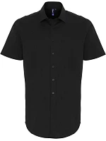 Premier PR 246 Popelínová elastická košile s kr. rukávem 39.0246 black Premier PR 246 Popelínová elastická košile s kr. rukávem 39.0246 black