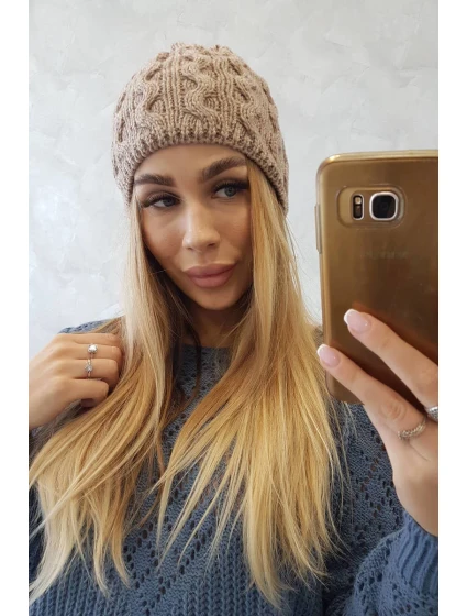 Fleecová čepice Teresa K285 tmavě béžová Fleecová čepice Teresa K285 tmavě béžová