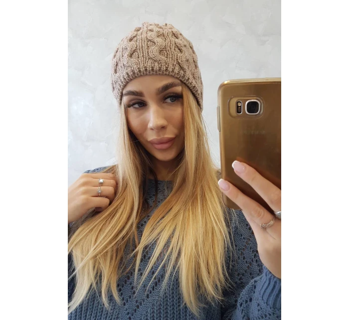 Fleecová čepice Teresa K285 tmavě béžová Fleecová čepice Teresa K285 tmavě béžová