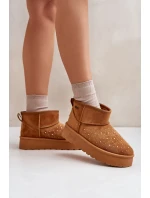 Sněhule se zdobením na platformě Big Star OO274A104 Camel Sněhule se zdobením na platformě Big Star OO274A104 Camel