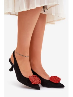 elegantní lodičky na jehlovém podpatku  černé model 21686766 - CheBello