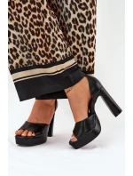 Dámské Sandály Na Podpatku A Platformě Eko Kůže Bílé model 21688865 - Boto