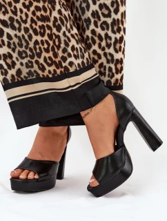 Dámské Sandály Na Podpatku A Platformě Eko Kůže Bílé model 21688865 - Boto