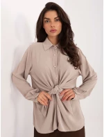 Koszula IT KS model 21795605 beżowy - FPrice Koszula IT KS model 21795605 beżowy - FPrice