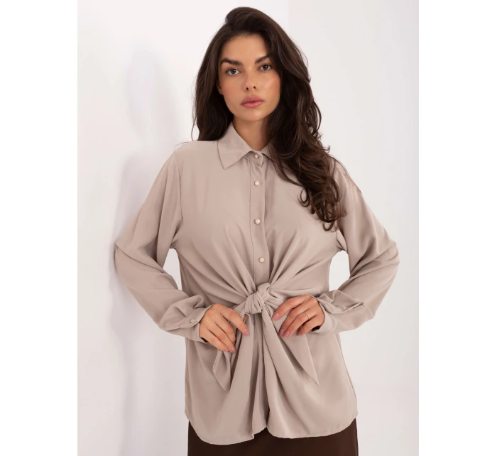 Koszula IT KS model 21795605 beżowy - FPrice Koszula IT KS model 21795605 beżowy - FPrice