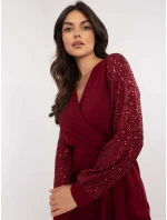 Šaty MI SK model 20619226 bordó - FPrice