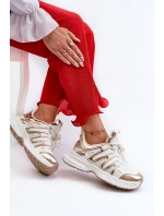 Dámské tenisky bílé a zlaté Ahmani Dámské tenisky bílé a zlaté Ahmani