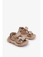 Dětské sandály se zapínáním na suchý zip, béžová Orretta Dětské sandály se zapínáním na suchý zip, béžová Orretta