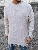 Pánský svetr WX1965 béžový - Dstreet