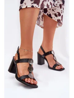 Sandály na podpatku model 209918 Step in style