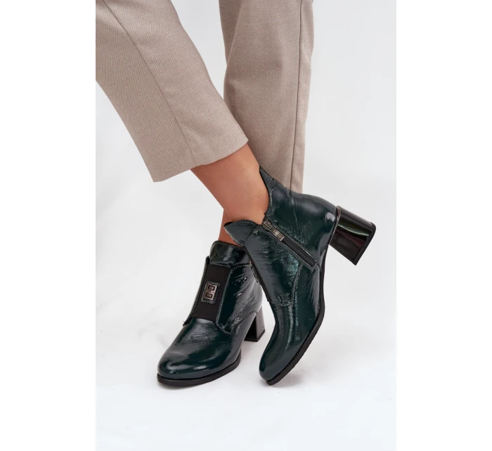 Boty na podpatku model 219405 Step in style Boty na podpatku model 219405 Step in style