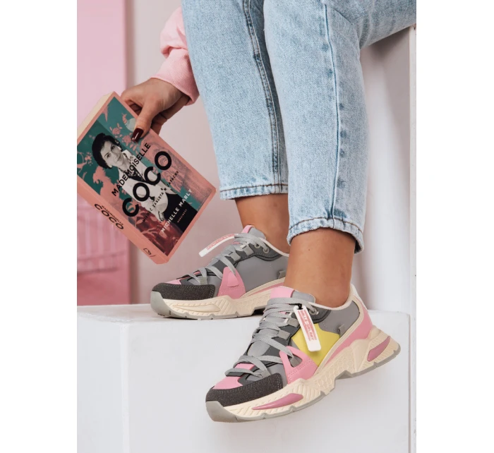 Dámské sportovní tenisky RUNKIK šedé FashionStreet ZY0675