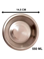 Nádoba pro psy a kočky z nerezové oceli 2x550ML