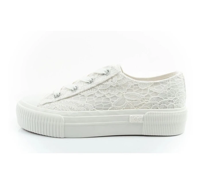 Lee dámské sportovní boty Isla trainers white platform lace-up dámské Lee dámské sportovní boty Isla trainers white platform lace-up dámské
