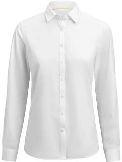 J.Harvest & Frost YB 50 Modern Women Keprová halenka s dlouhým rukávem 63.5005 white