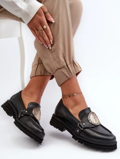 Dámské mokasíny s ozdobou Přírodní kůže model 21660987 - Zazoo