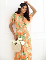 Šaty DHJ SK oranžová model 17363118 - FPrice Šaty DHJ SK oranžová model 17363118 - FPrice