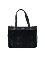 Dámská kabelka/kufřík s kožešinou Big Star – černá