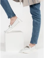 Trendy dámské bílé mokasíny platforma Trendy dámské bílé mokasíny platforma