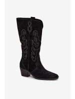 Kozačky na podpatku model 222538 Step in style Kozačky na podpatku model 222538 Step in style