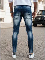 Pánské tmavě modré džínové kalhoty FashionStreet UX3993