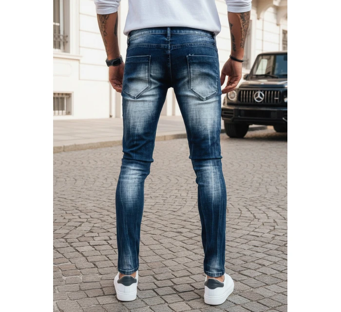 Pánské tmavě modré džínové kalhoty FashionStreet UX3993