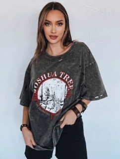 JOSHUA dámské tričko tmavě šedé FashionStreet RY2630