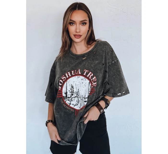 JOSHUA dámské tričko tmavě šedé FashionStreet RY2630