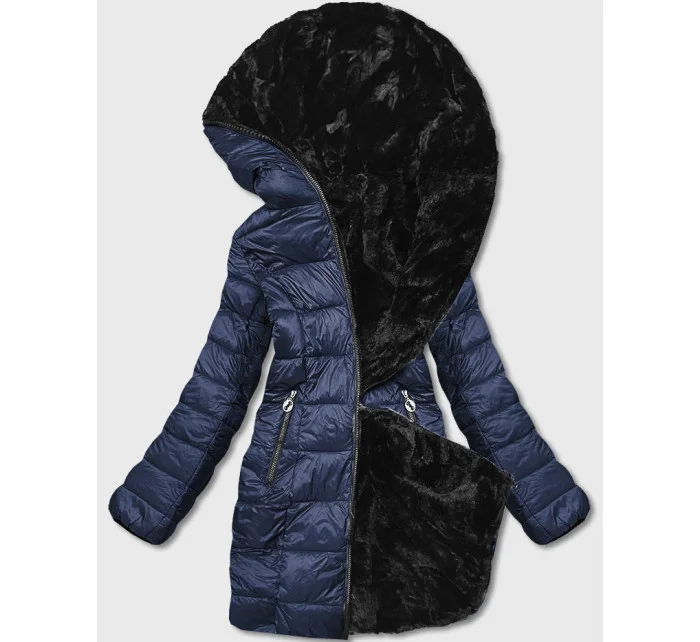 DWUSTRONNA KURTKA DAMSKA GRANATOWA model 21244116 - S'WEST