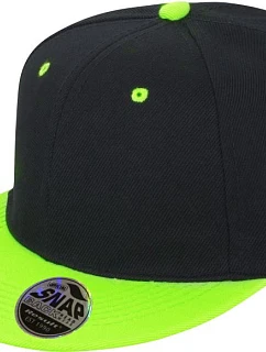 RC 6 panelová kšiltovka s plochým kšiltem 28. black/lime model 22424733 - Result Headwear