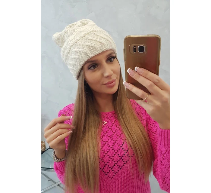 Dámská čepice Dagmara K332 ecru