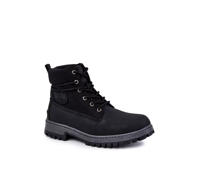 Pánské boty Memory Foam Big Star KK174206 Černá Pánské boty Memory Foam Big Star KK174206 Černá