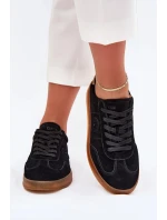 Dámské semišové tenisky na platformě Big Star – černé Dámské semišové tenisky na platformě Big Star – černé