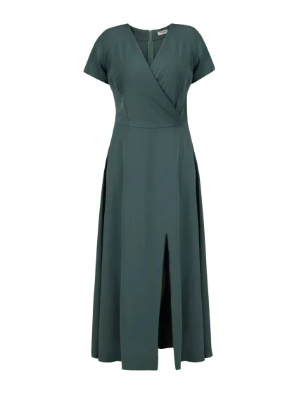 Dámské šaty SA562 tm. zelená - Karko