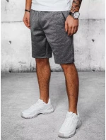 Pánské tmavě šedé teplákové šortky Dstreet SX2190 Pánské tmavě šedé teplákové šortky Dstreet SX2190