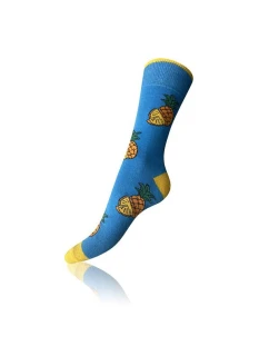 Dárková krabička zábavných crazy ponožek 4 páry CRAZY SOCKS BOX - BELLINDA - světle zelená