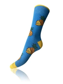 Dárková krabička zábavných crazy ponožek 4 páry CRAZY SOCKS BOX - BELLINDA - světle zelená